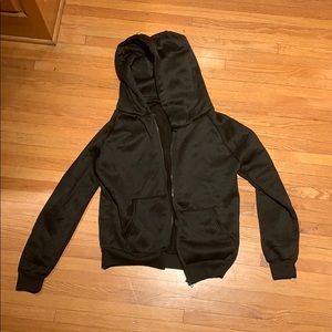 Black zip up hoodie